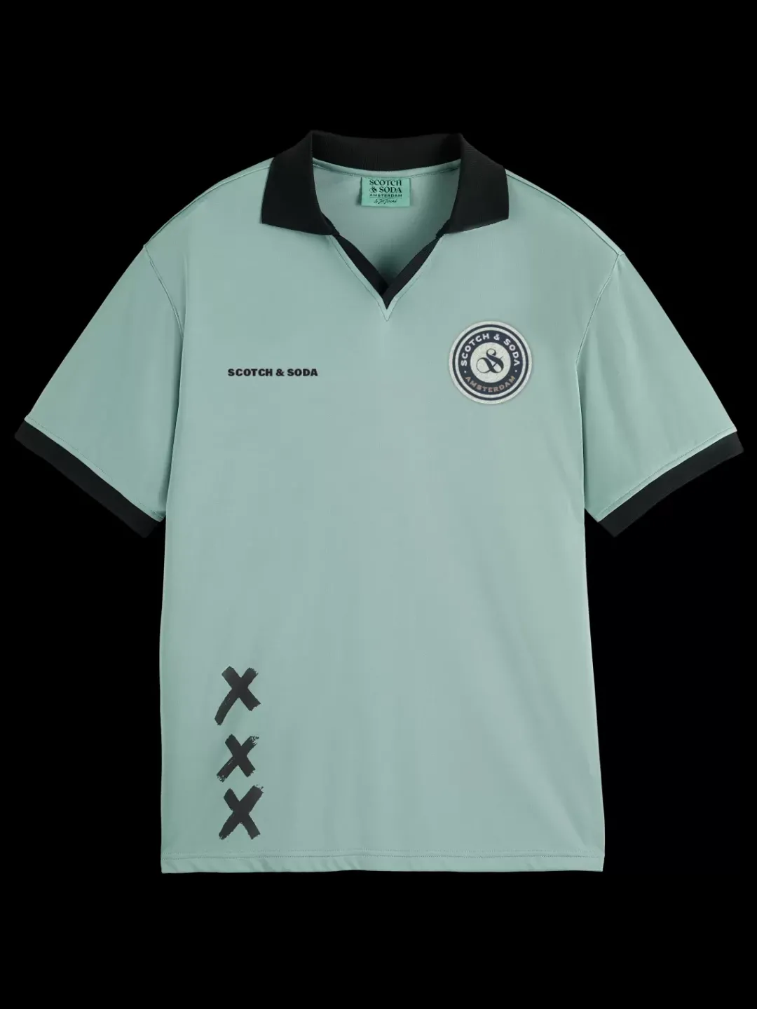 Hot Scotch & Soda JOE JONAS X SCOTCH SODA FOOTBALL JERSEY BayBlue