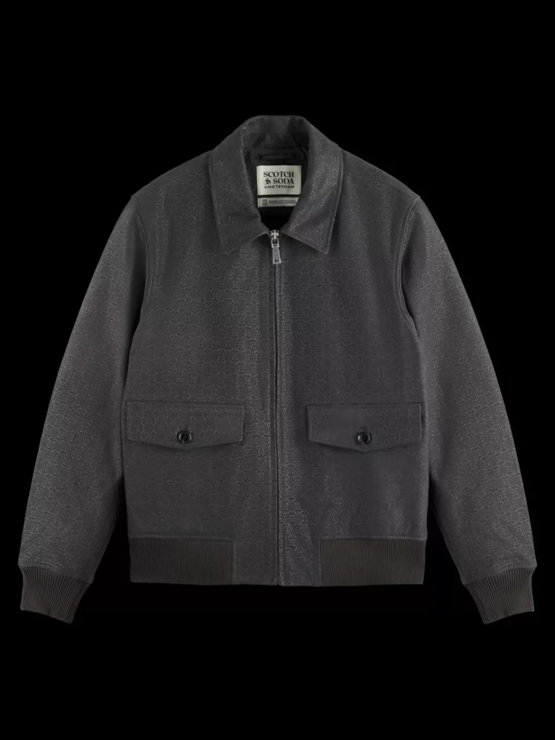 Fashion Scotch & Soda JOE JONAS X SCOTCH SODA SUEDE TUXEDO BLOUSON Anthracite