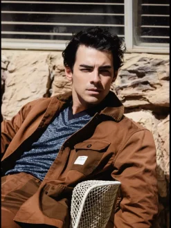 New Scotch & Soda JOE JONAS X SCOTCH SODA TWILL WORKER JACKET Bison