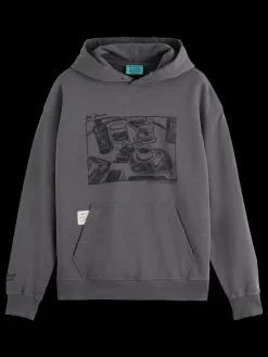 Outlet Scotch & Soda JOE JONAS X SCOTCH SODA WASHED ARTWORK HOODIE