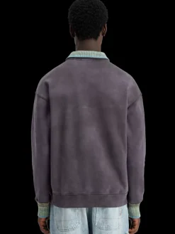 Clearance Scotch & Soda Knitted collar sweatshirt Antracite