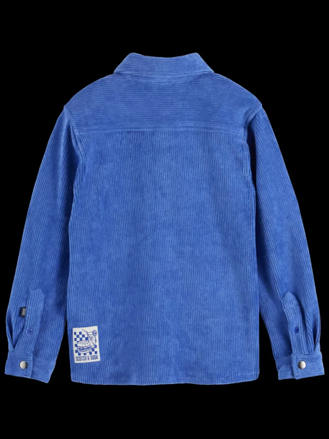 New Scotch & Soda KNITTED CORDUROY SHIRT RoadTripBlue