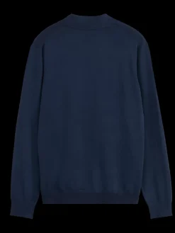 Discount Scotch & Soda KNITTED POLO LONG SLEEVE