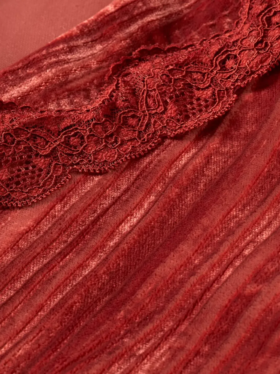 Fashion Scotch & Soda LACE TRIMMED VELVET PYJAMA BLAZER Rust
