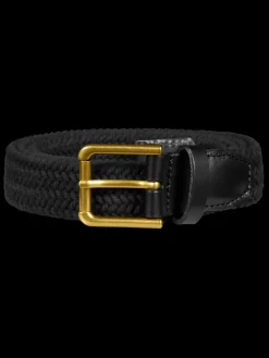 Best Scotch & Soda Leather trimmed canvas cord belt