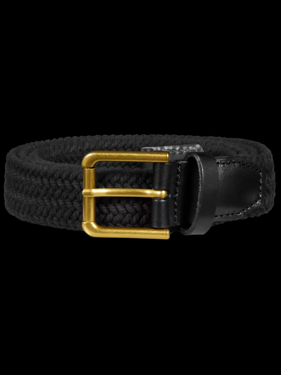 Best Scotch & Soda Leather trimmed canvas cord belt