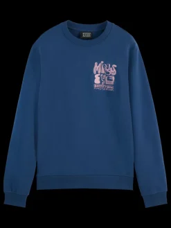Outlet Scotch & Soda LEFT CHEST ARTWORK SWEATSHIRT