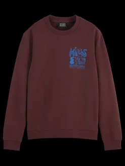 Outlet Scotch & Soda LEFT CHEST ARTWORK SWEATSHIRT