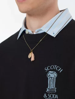 Discount Scotch & Soda Left chest artwork sweatshirt