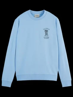 Discount Scotch & Soda Left chest artwork sweatshirt