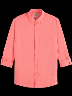 Hot Scotch & Soda Linen shirt with roll-up