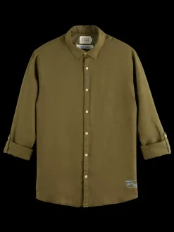 Hot Scotch & Soda Linen shirt with roll-up