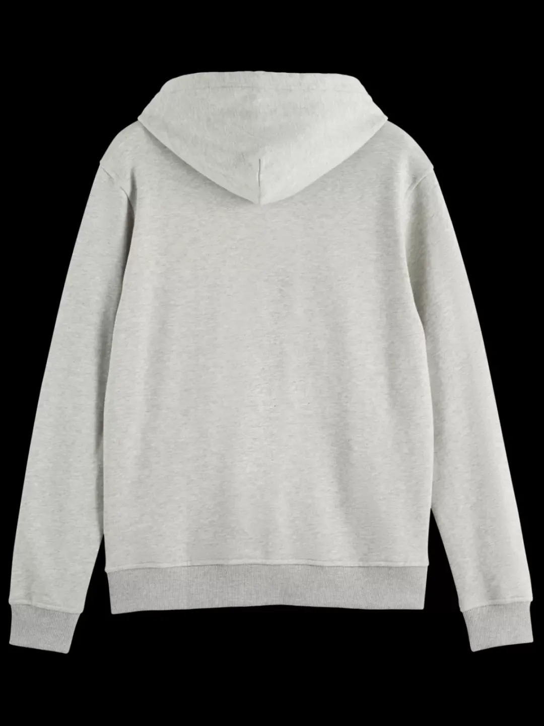 Outlet Scotch & Soda logo badge zip-through hoodie