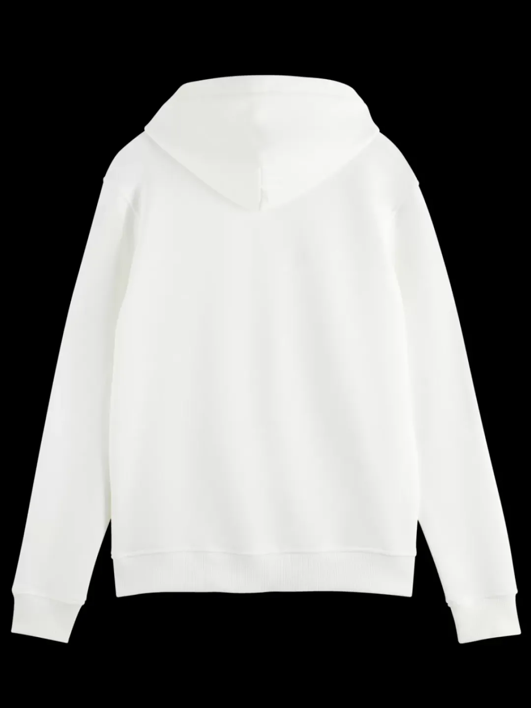 Outlet Scotch & Soda logo badge zip-through hoodie