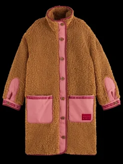 Hot Scotch & Soda LONG TEDDY JACKET TravelTan