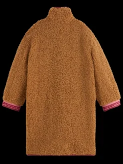 Hot Scotch & Soda LONG TEDDY JACKET TravelTan