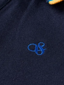 Fashion Scotch & Soda LONG-SLEEVED POLO WITH TIPPING