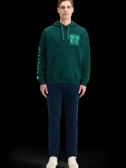Hot Scotch & Soda LOOSE FIT ARTWORK HOODIE CypressGreen