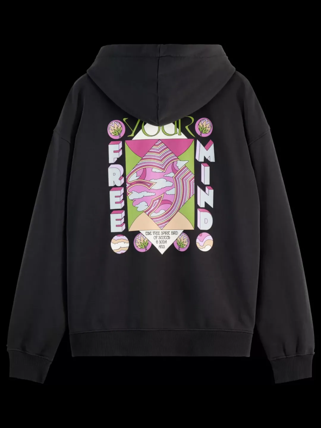 New Scotch & Soda LOOSE FIT BACK ARTWORK HOODIE Vinyl