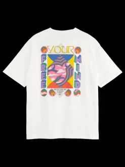 Clearance Scotch & Soda LOOSE FIT BACK ARTWORK T-SHIRT