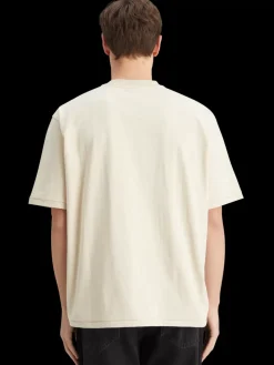 Online Scotch & Soda Loose fit front printed artwork t-shirt Parchment
