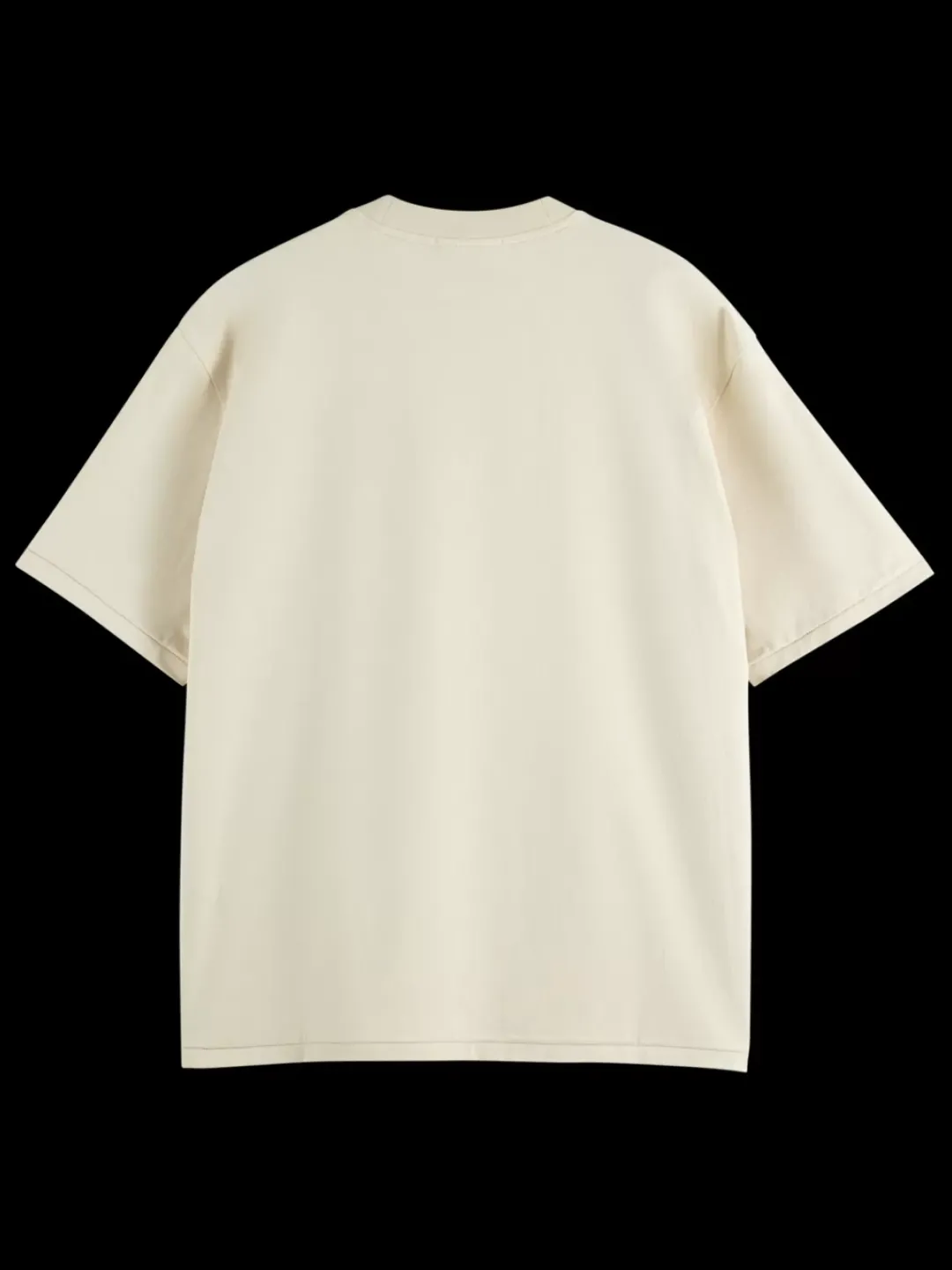 Online Scotch & Soda Loose fit front printed artwork t-shirt Parchment