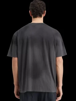 Discount Scotch & Soda Loose fit irregular dyed artwork t-shirt MoodyGrey
