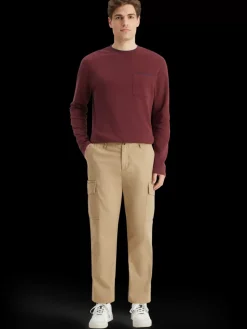 Discount Scotch & Soda Loose tapered cotton-twill cargo pant DesertSand