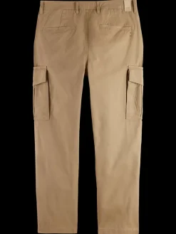 Discount Scotch & Soda Loose tapered cotton-twill cargo pant DesertSand