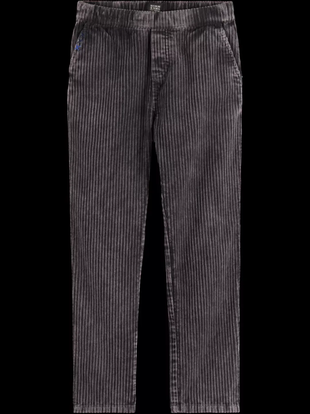 Hot Scotch & Soda LOOSE TAPERED WASHED CORDUROY PANT Charcoal