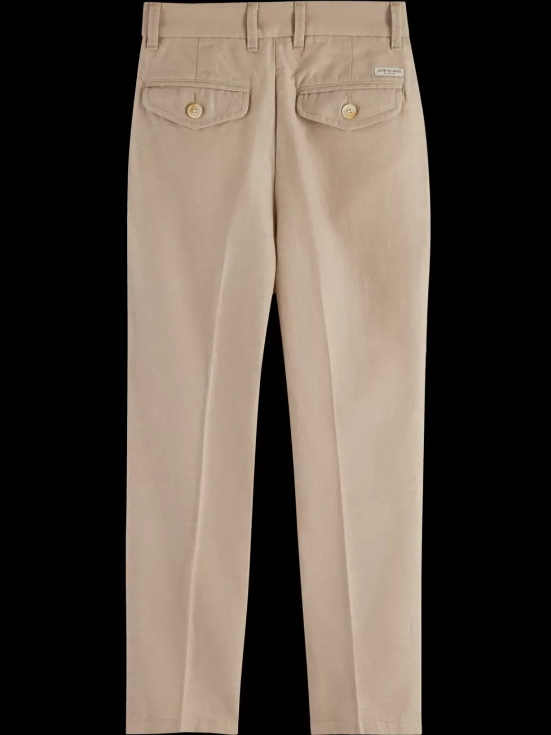 Outlet Scotch & Soda Loose-tapered-fit - cotton linen twill jogger Seastone