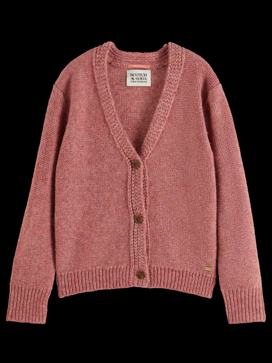 Outlet Scotch & Soda LUREX CARDIGAN ReunionRose