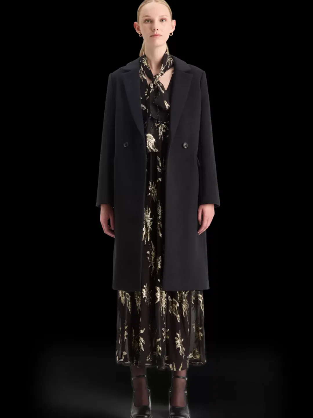 Clearance Scotch & Soda LUREX FIL COUPE MAXI DRESS MysticSkyLurex