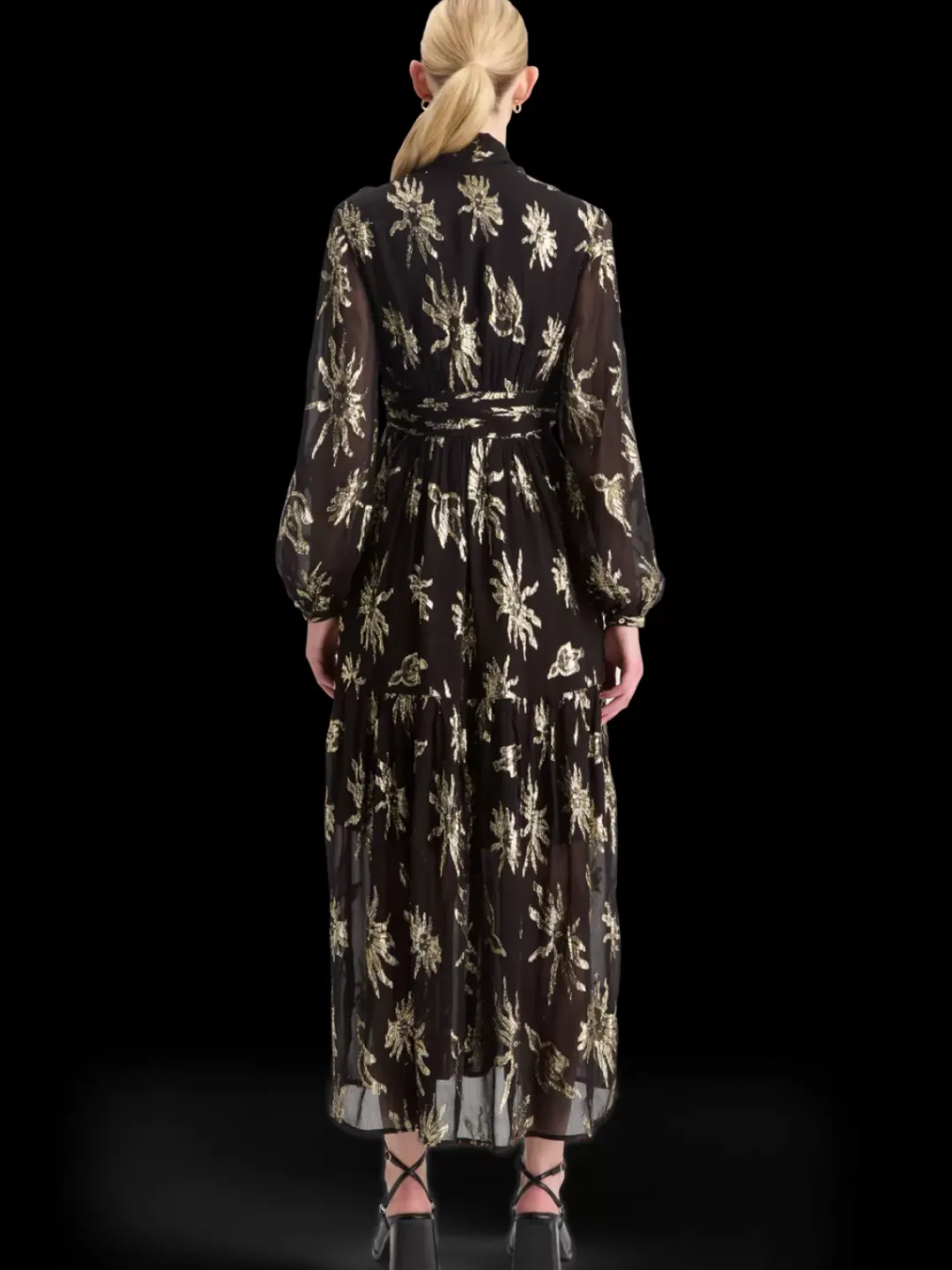 Clearance Scotch & Soda LUREX FIL COUPE MAXI DRESS MysticSkyLurex