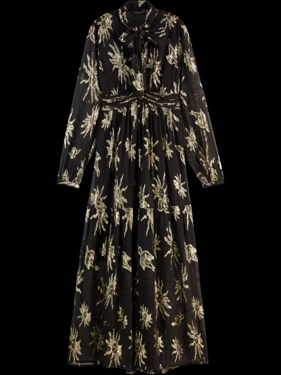 Clearance Scotch & Soda LUREX FIL COUPE MAXI DRESS MysticSkyLurex