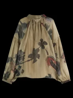 Outlet Scotch & Soda Lurex top PoetryTapestryMilitary