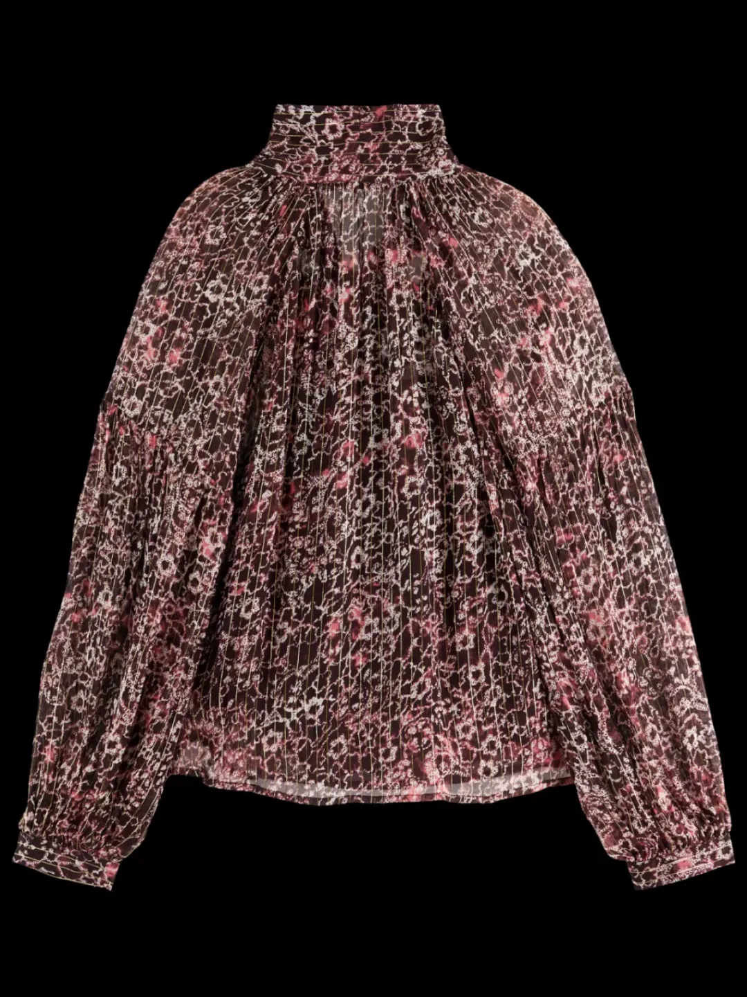 Hot Scotch & Soda LUREX TOP WITH BOW NECK