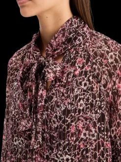 Hot Scotch & Soda LUREX TOP WITH BOW NECK