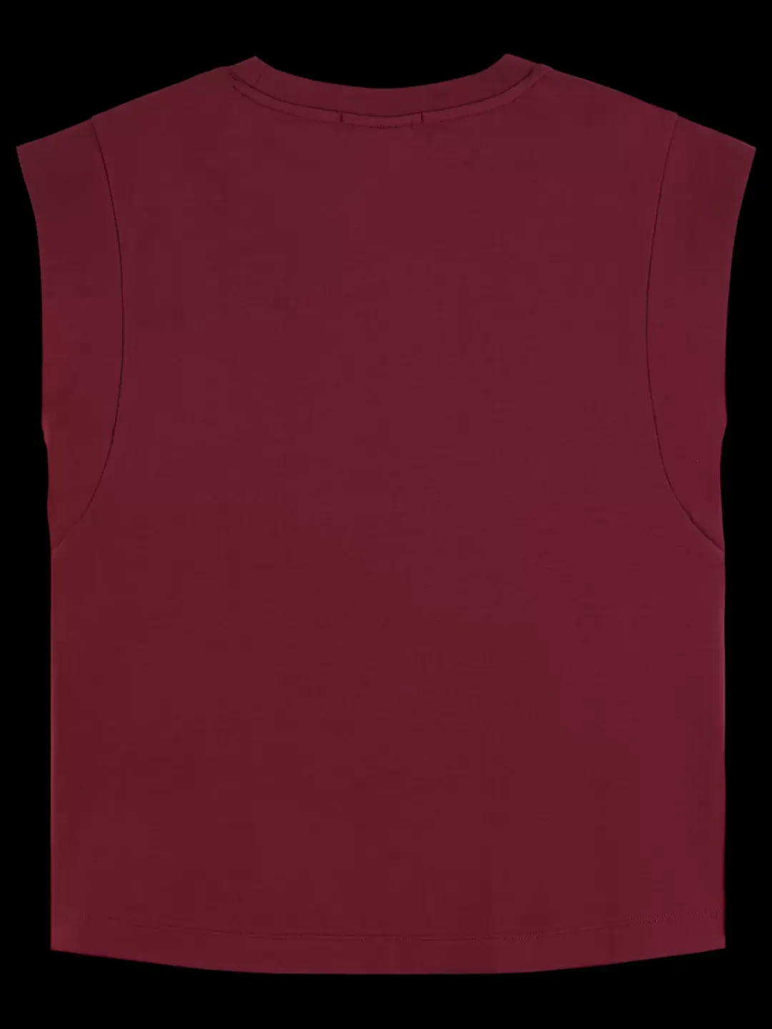 Best Scotch & Soda Mercerised t-shirt with shoulder detail Bordeaux