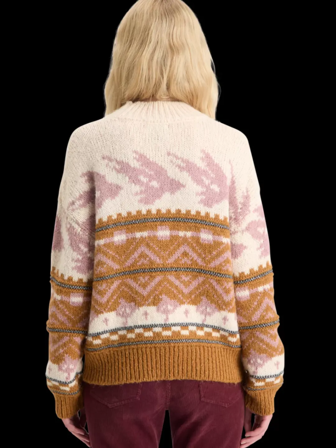 Clearance Scotch & Soda METALLIC FAIR ISLE PULLOVER