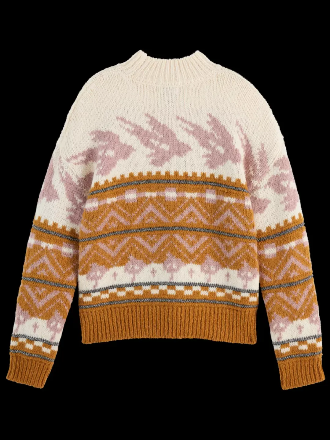 Clearance Scotch & Soda METALLIC FAIR ISLE PULLOVER