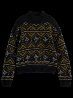 Clearance Scotch & Soda METALLIC FAIR ISLE PULLOVER