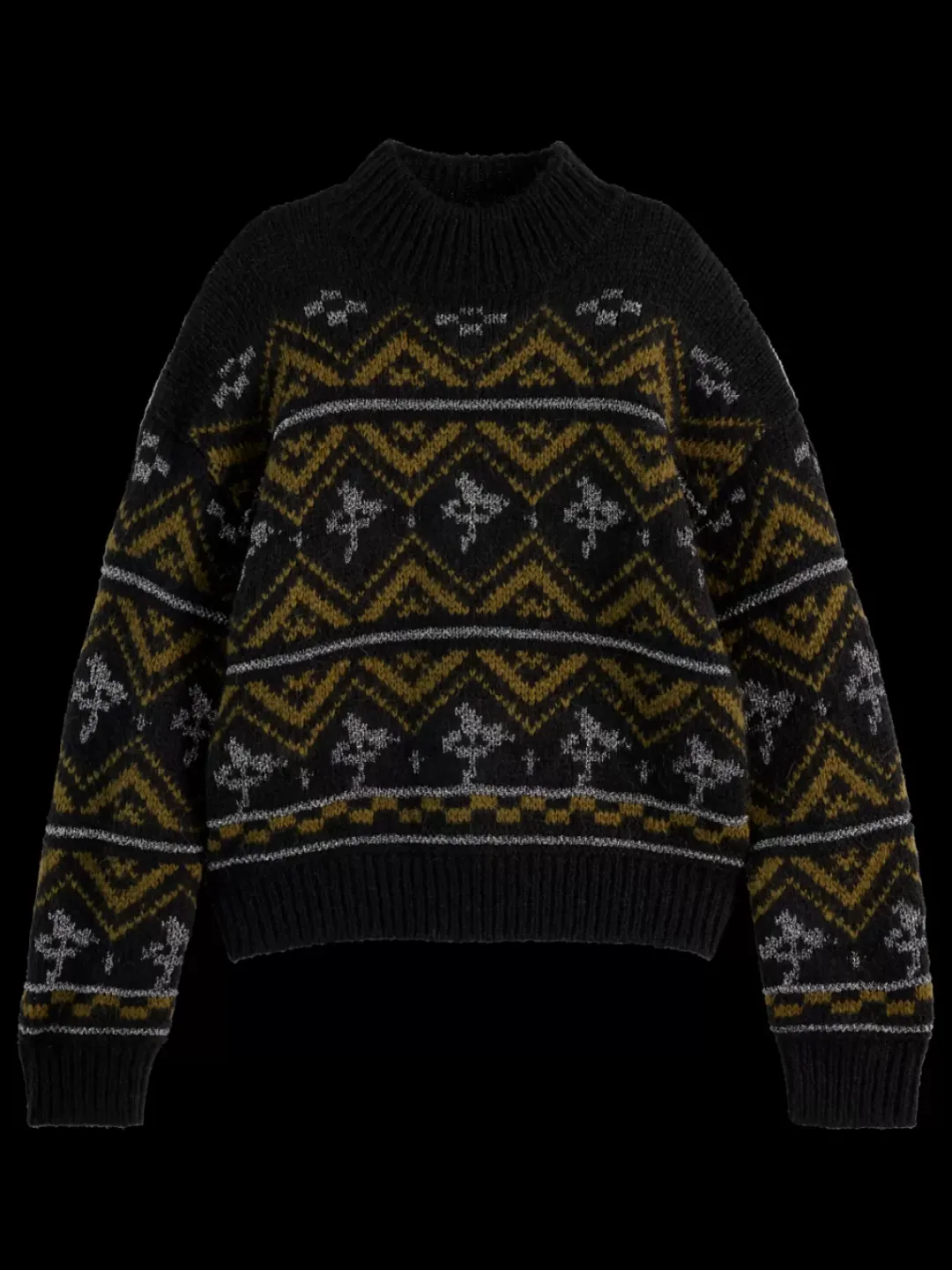 Clearance Scotch & Soda METALLIC FAIR ISLE PULLOVER