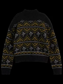 Clearance Scotch & Soda METALLIC FAIR ISLE PULLOVER