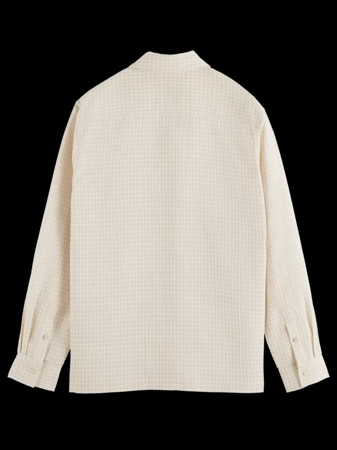 Discount Scotch & Soda Micro dobby check shirt Parchment