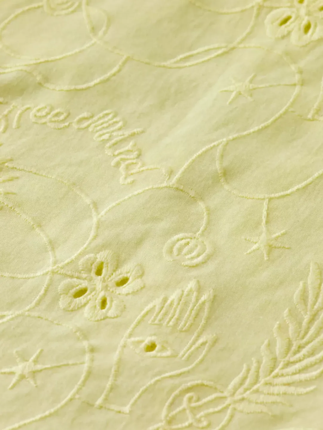 Sale Scotch & Soda MIDI DRESS WITH BRODERIE ANGLAISE LemonYellow