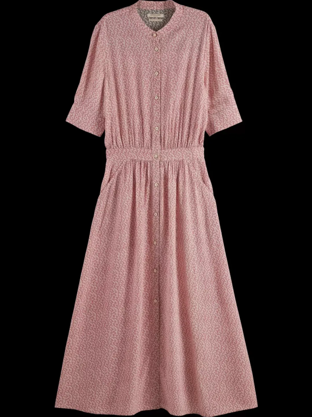 Best Scotch & Soda MIDI DRESS WITH BUTTON CLOSURE Coral