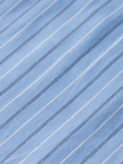 Outlet Scotch & Soda MINI POPLIN WRAP DRESS MysticBlueStripe