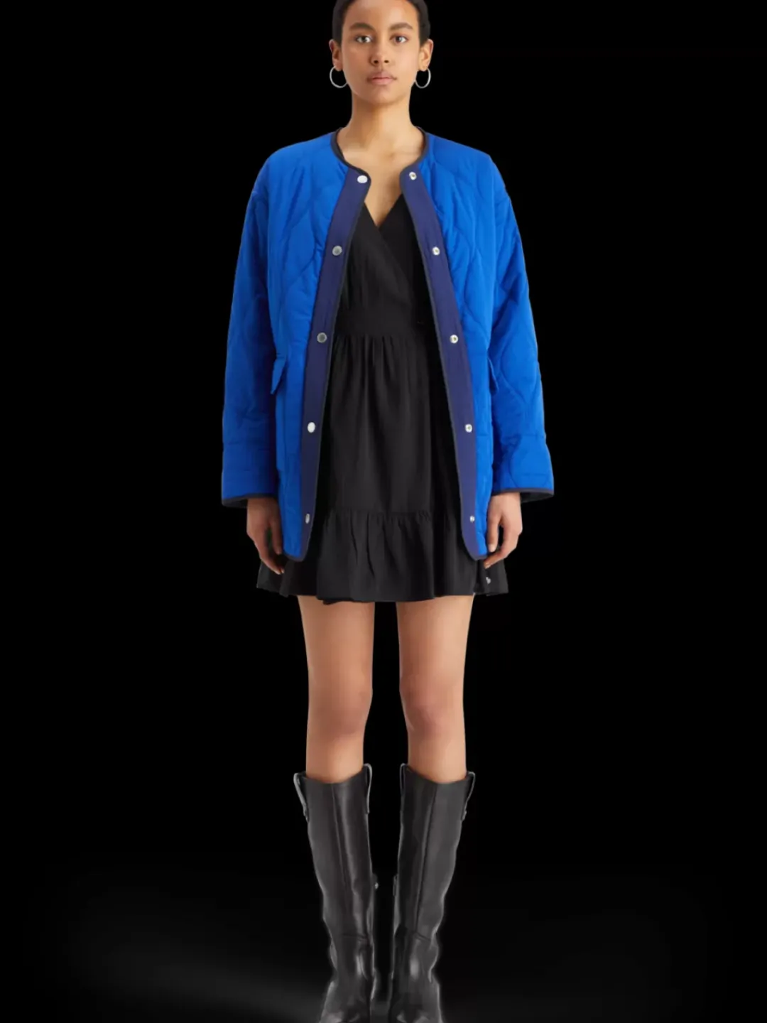 Discount Scotch & Soda Mini wrap dress EveningBlack