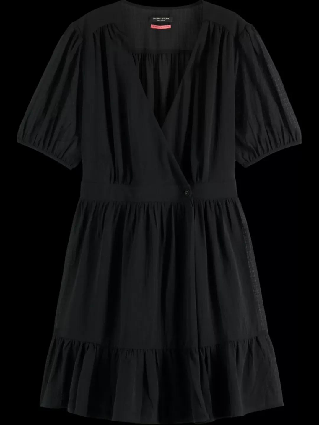 Discount Scotch & Soda Mini wrap dress EveningBlack